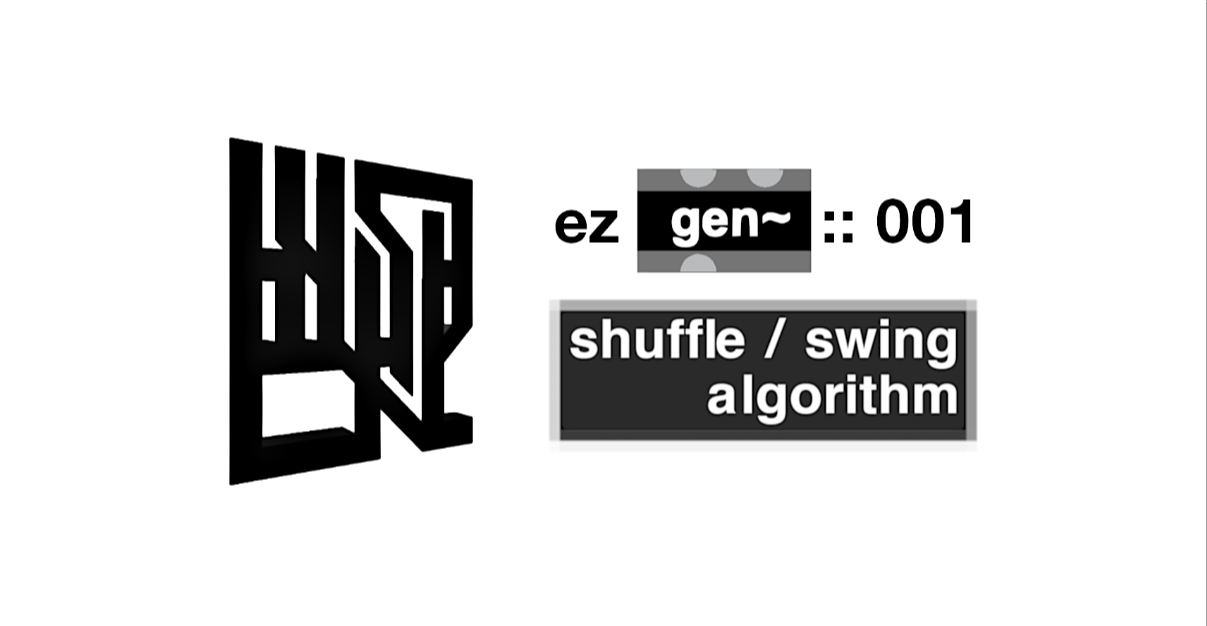 EZ Gen~ Tute 001 :: Shuffle/Swing algorithm