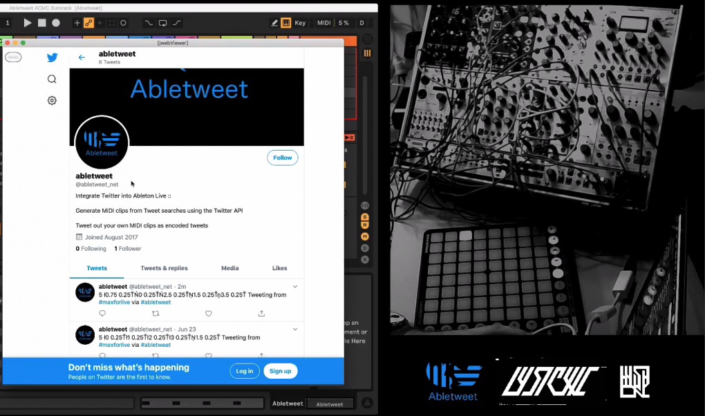 MKTF : Abletweet Demo & Performance